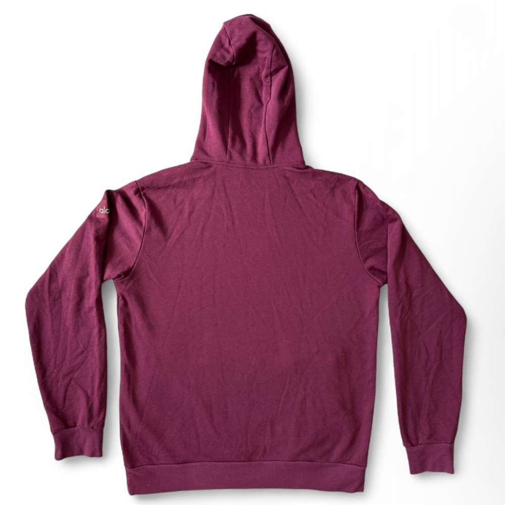 ALO Yoga Men’s Burgundy/Maroon Hoodie and Shorts Set - Size Large - Picture 3 of 9